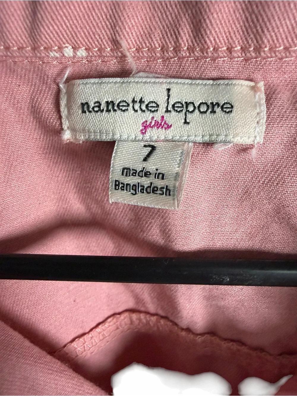 Nanette Lepore Pink Floral Jean Jacket for Kids